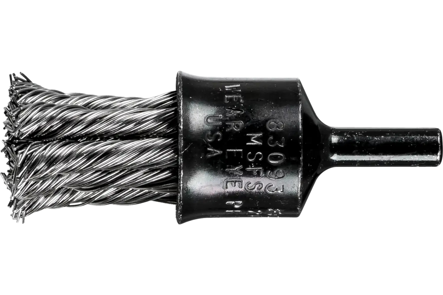 Picture of Pferd Knot Wire End Brush 3/4" Dia. Flared Cup .020 Stainless Steel 1/4" Shank